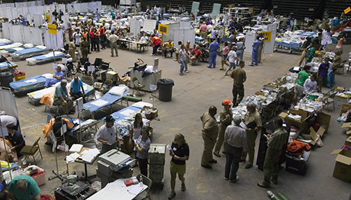 medical care for evacuated patients after Katrina